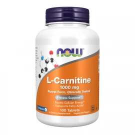 Жироспалювач Now Foods Carnitine Tartrate 1000mg - 100 tabs