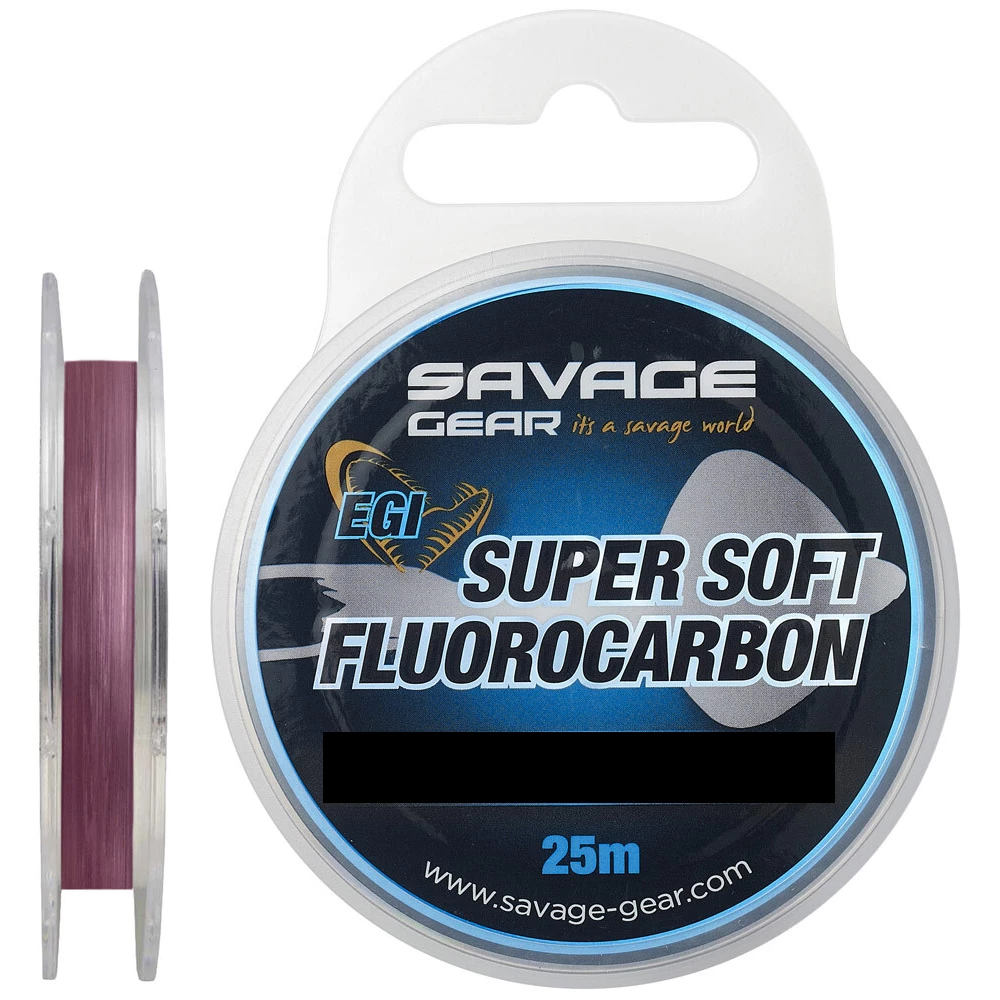 Флюорокарбон Savage Gear Super Soft EGI 25m 0.29mm 6.03kg Pink