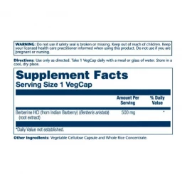 Берберин Solaray Berberine 500mg - 60 vcaps