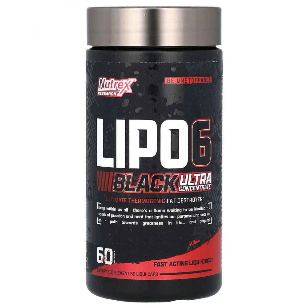 Жиросжигатель Nutrex Lipo 6 Black Ultra Concentrate - 60 caps