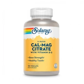 Кальцію та магнію цитрат Solaray Cal-Mag Citrate - 180 veg caps
