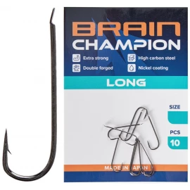 Крючок Brain Champion Long #8 (10 шт/уп)