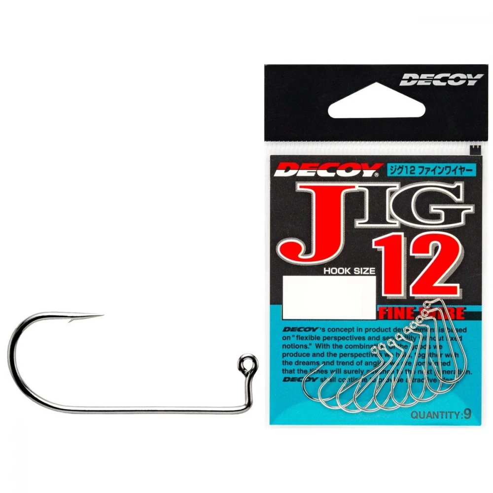 Крючок Decoy JIG12 Fine Wire #02 (9 шт/уп)
