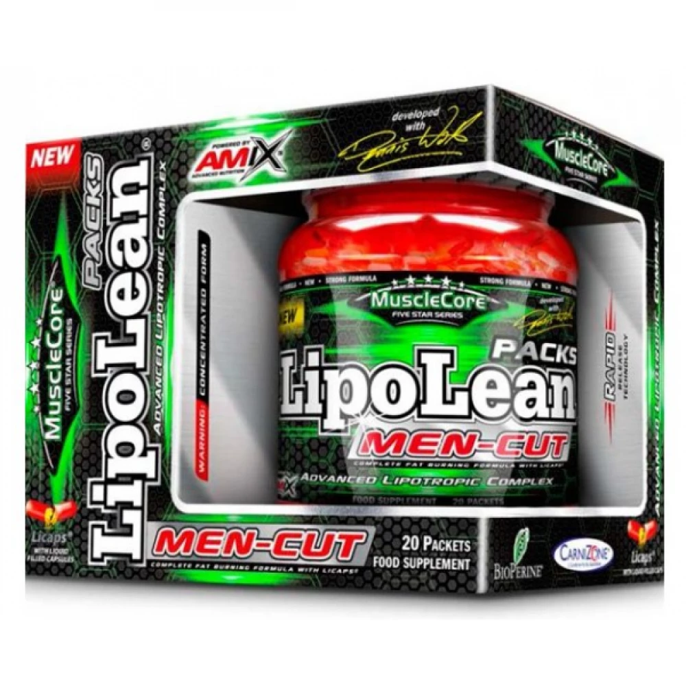 Жироспалювач Amix MuscleCore® LipoLean Men-Cut Packs - 20 пак