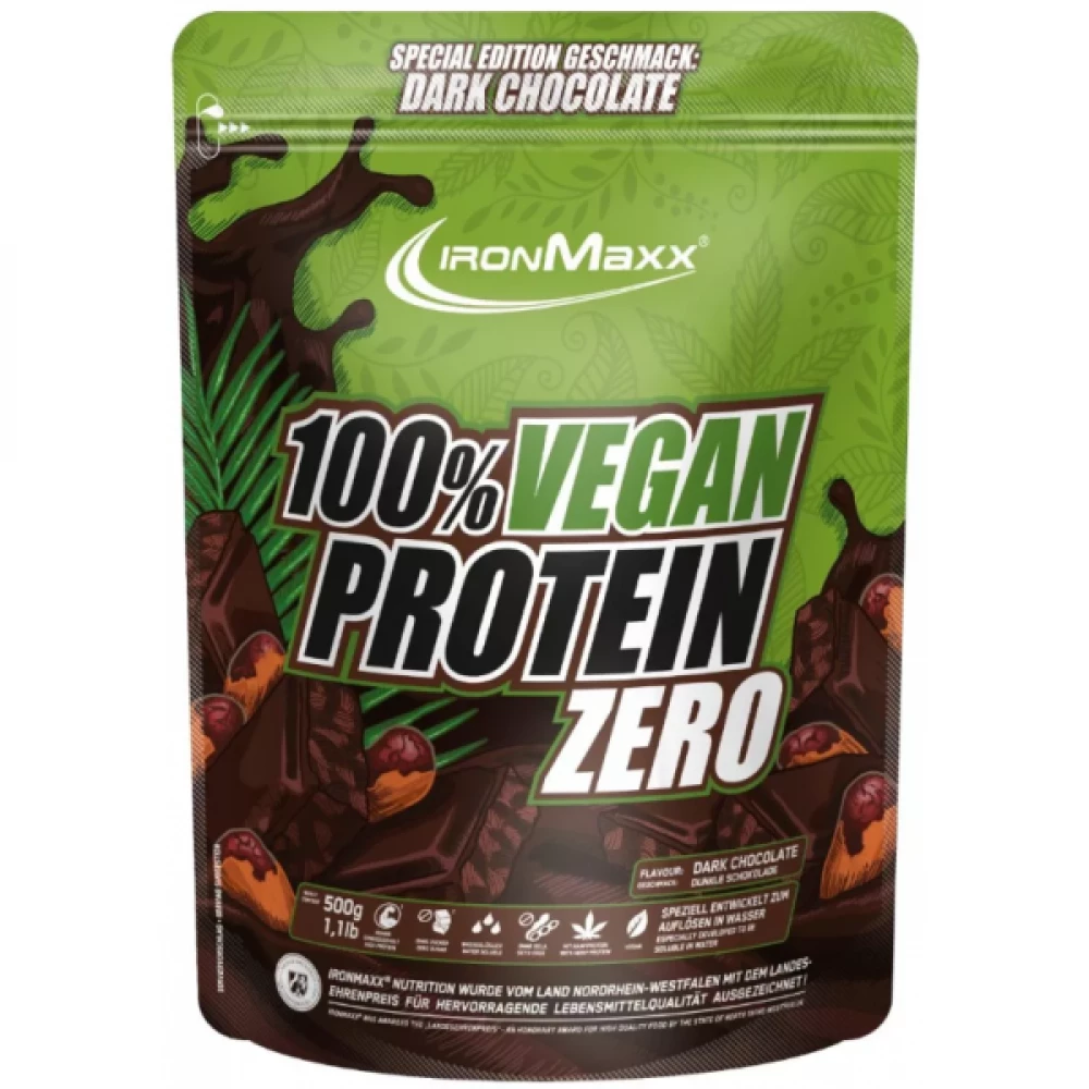 Протеин IronMaxx 100 % Vegan Protein Zero - 500 г (пакет)