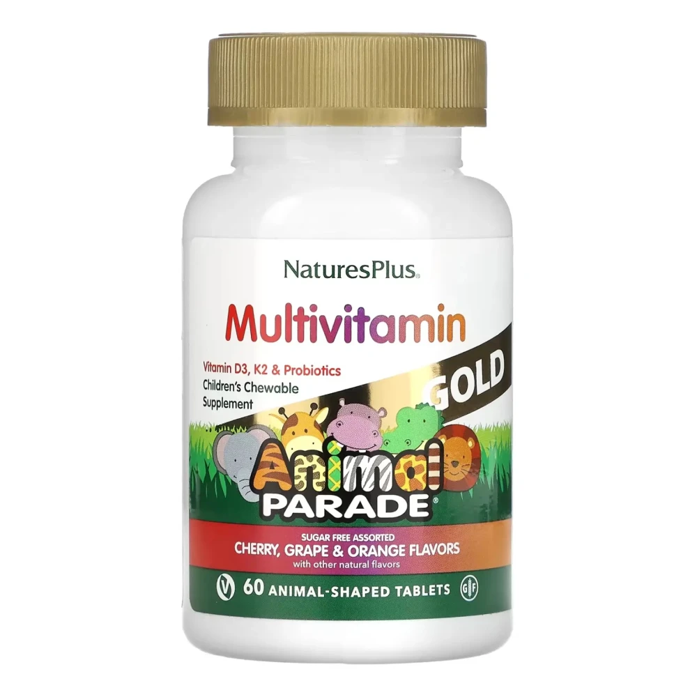 Мультивітаміни Nature's Plus Gold Assorted Chewable - 60 tabs