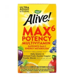 Мультивітаміни Nature's Way Max6 (With Iron) - 90 vcaps