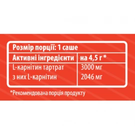 Жиросжигатель Sporter L-carnitine 3000 1 саше