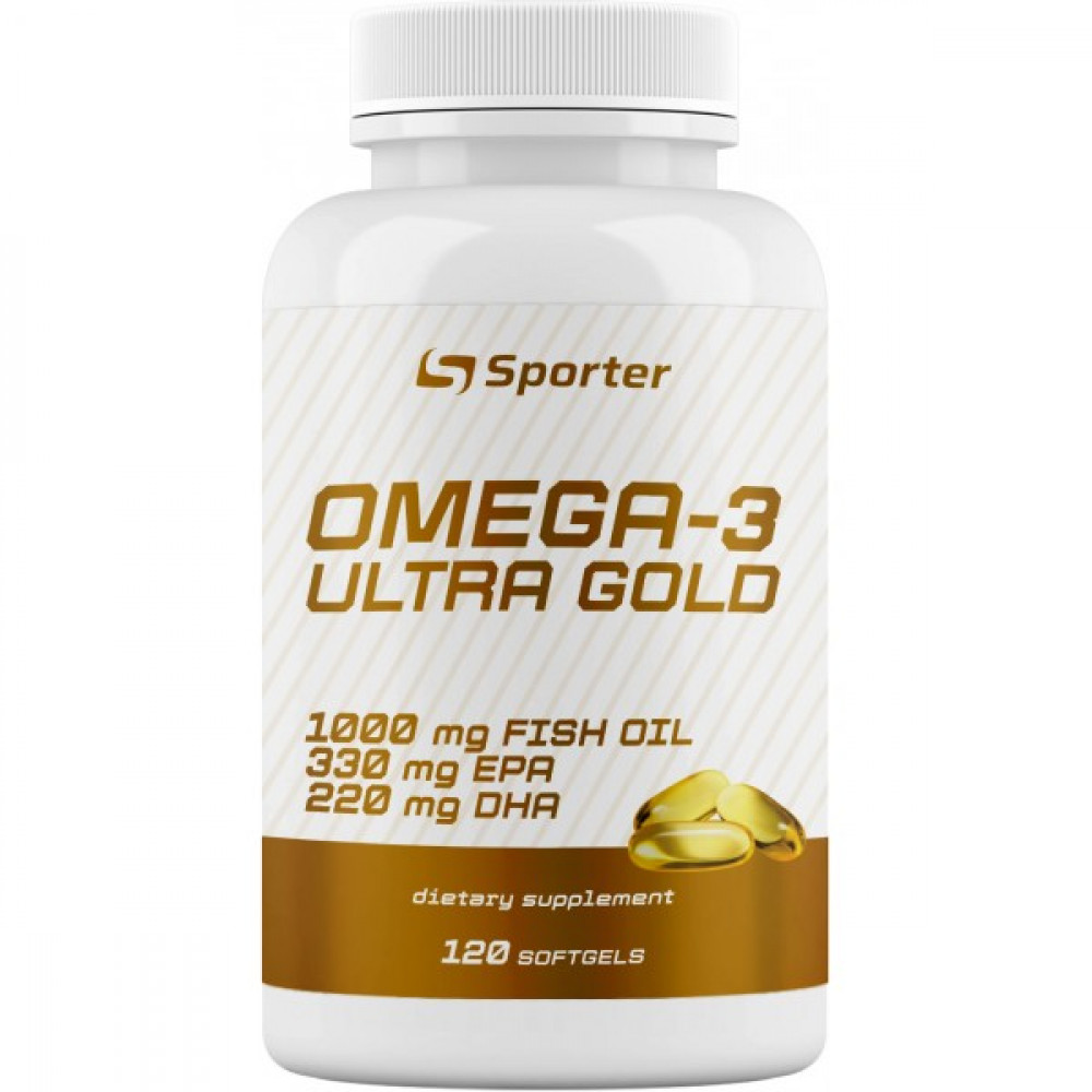 Омега-3 Sporter Omega 3 Ultra Gold (330 EPA/220 DHA) 1000mg - 120 софт ...
