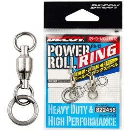 Вертлюжок Decoy PR-12 Power Roll Ring с заводным кольцом #02 (2 шт/уп)