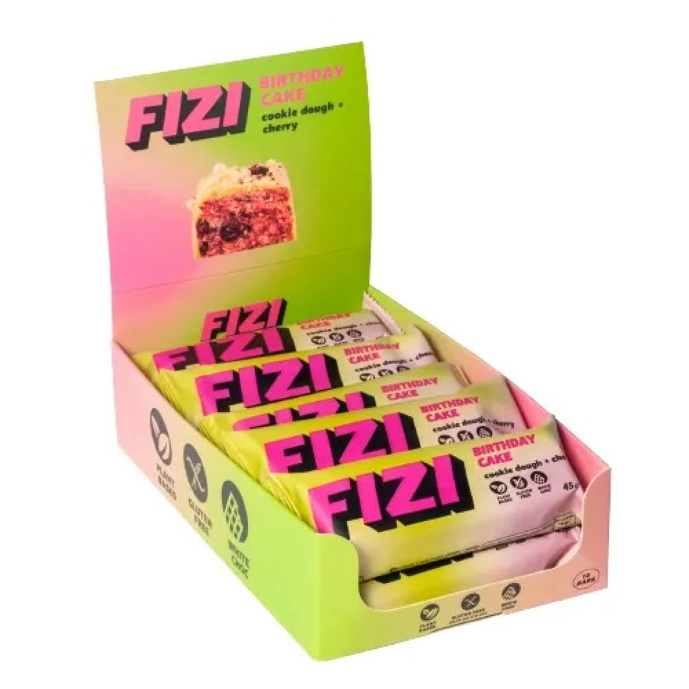 Батончики протеиновые FIZI Protein Bar Box - 10x45g