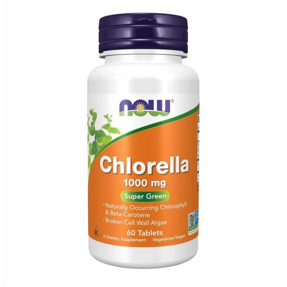 Хлорела Now Foods Chlorella 1000 mg - 60 Tabs