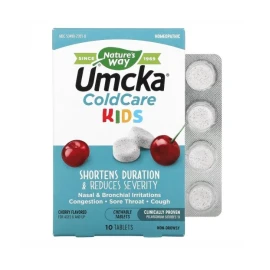 Комплекс от простуды Nature's Way Umcka Coldcare Cherry Kids -10 chew tabs