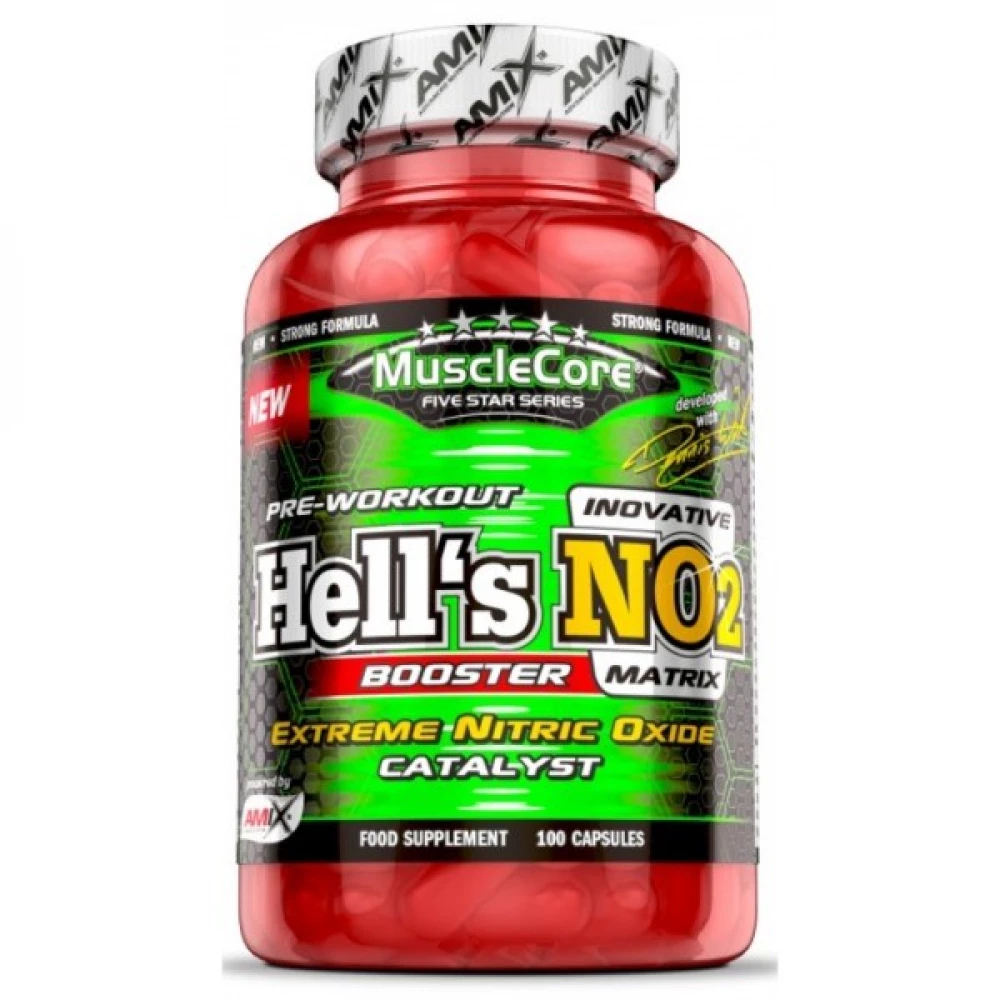 Передтренувальний комплекс Amix MuscleCore® Hell's NO2 - 100 капс
