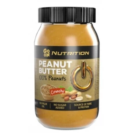 Арахісова паста GoOn Nutrition Peanut butter crunchy 100% 900 г (скло)