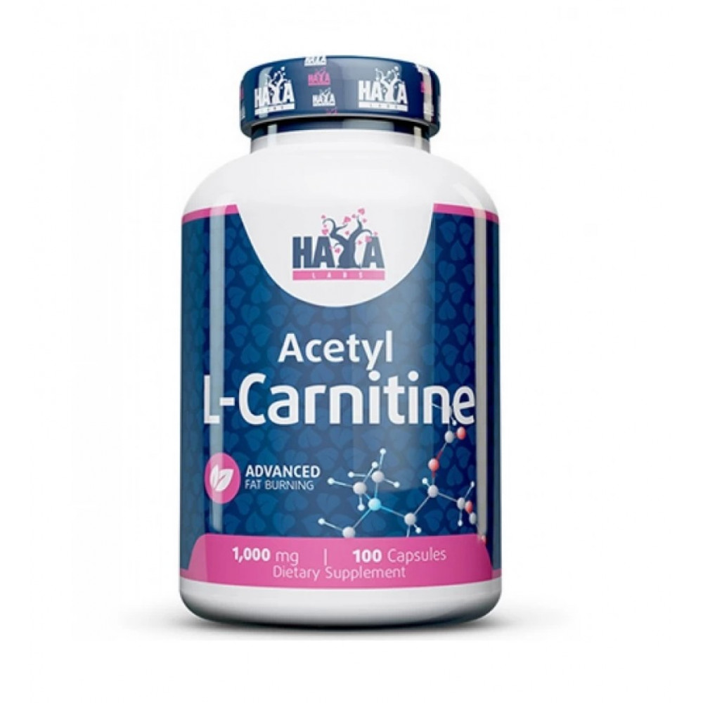 Ацетил-L-карнитин Haya Labs Acetyl L-Carnitine 1000mg - 100 капс купить ...