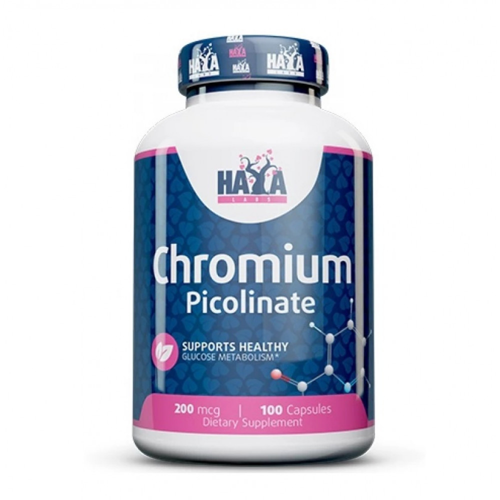 Пиколинат хрома Haya Labs Chromium Picolinate 200 мг – 100 капс купить ...