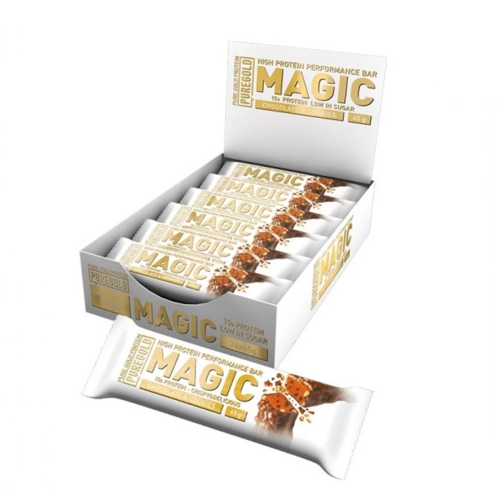 Батончики протеиновые Pure Gold Magic - 24x45g