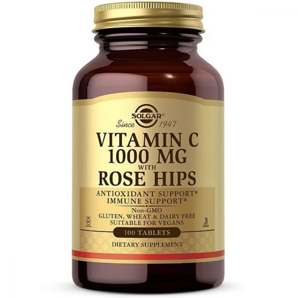 Вітамін C Solgar Vitamin C W/Rose Hip 1000 mg - 100 tab