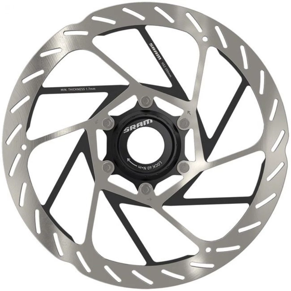 Ротор гальмівний Sram HS2 200mm Center Lock (includes lockring) Rounded
