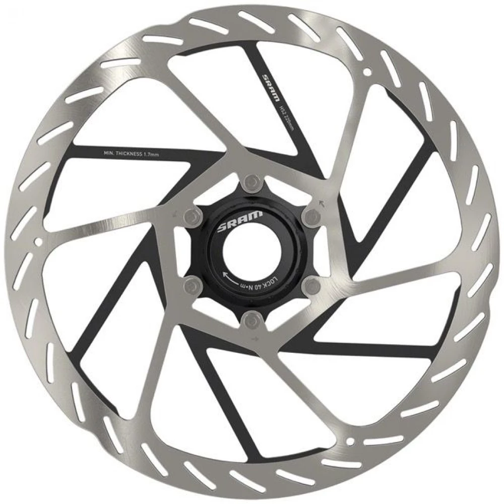 Ротор гальмівний Sram HS2 220 mm Center Lock (includes lockring) Rounded