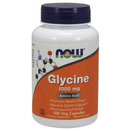 Гліцин Now Foods Glycine 1000mg - 100 vcaps