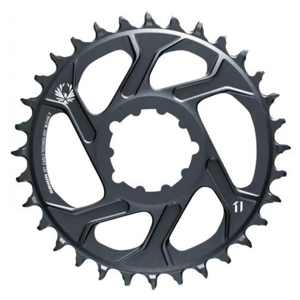 Звезда Sram X-Sync 2 30T Direct Mount 4mm Offset Eagle Cold Forged Lunar Grey