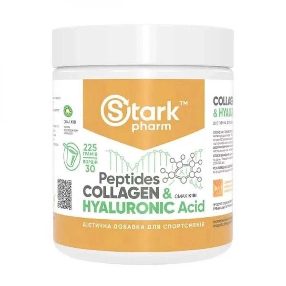Колаген Stark Pharm Collagen Peptides & Hyaluronic Acid - 225g