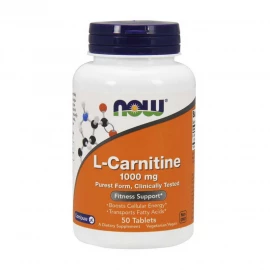 Жироспалювач Now Foods L-Carnitine 1000 mg - 50 tabs