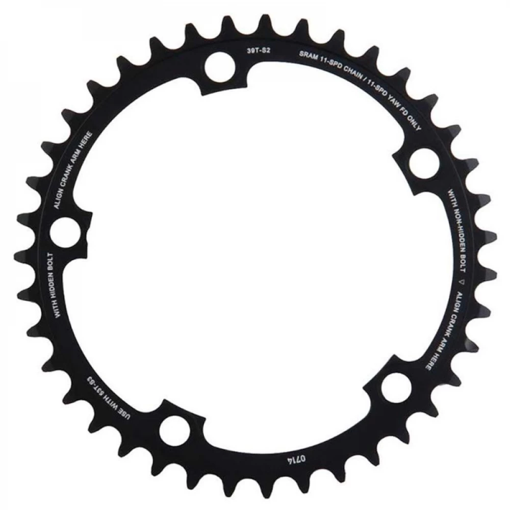 Зірка Sram X-Glide Cring Road 39T 11S S2 130 AL3 BTBLK