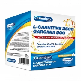 Жироспалювач Quamtrax L-Сarnitine 2500+ Garcinia 500 - 20 флаконів