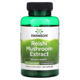 Грибы Рейши Swanson Reishi Mushroom Extract Standardized 500mg - 90 caps