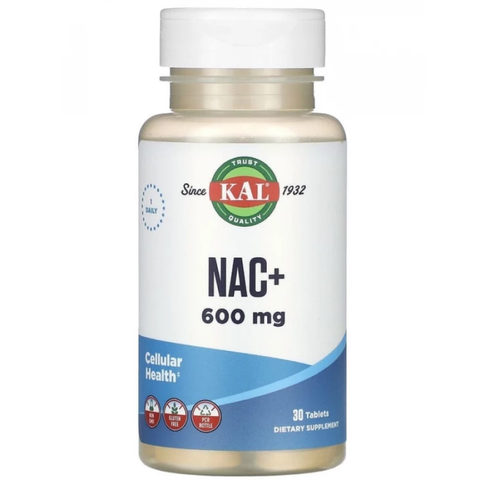 N-ацетил-L-цистеїн KAL NAC+ 600mg - 30 caps