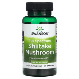 Гриби Шиїтаке Swanson Full Spectrum Shiitake Mushroom 500mg - 60 caps