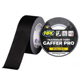Стрічка HPX Gaffer Pro 50мм*25м армована одностороння