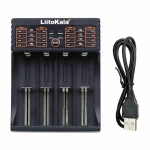 Зарядний пристрій Liitokala Lii-402, Ni-Mh/Li-ion/Li-Fe/LiFePO4, USB, Powerbank, LED, Box