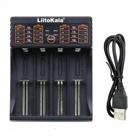 Зарядное устройство Liitokala Lii-402, Ni-Mh/Li-ion/Li-Fe/LiFePO4, USB, Powerbank, LED, Box