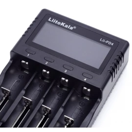 Зарядний пристрій Liitokala Lii-PD4, 4 канала, Ni-Mh/Li-ion/LiFePo4, 220V/12V, LCD, Box
