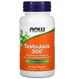 Бустер тестостерона Now Foods Testo Jack 300 - 60 vcaps