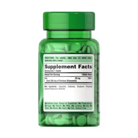 Железо Puritans Pride Ferrous Gluconate (28 mg Iron ) - 100 Tablets