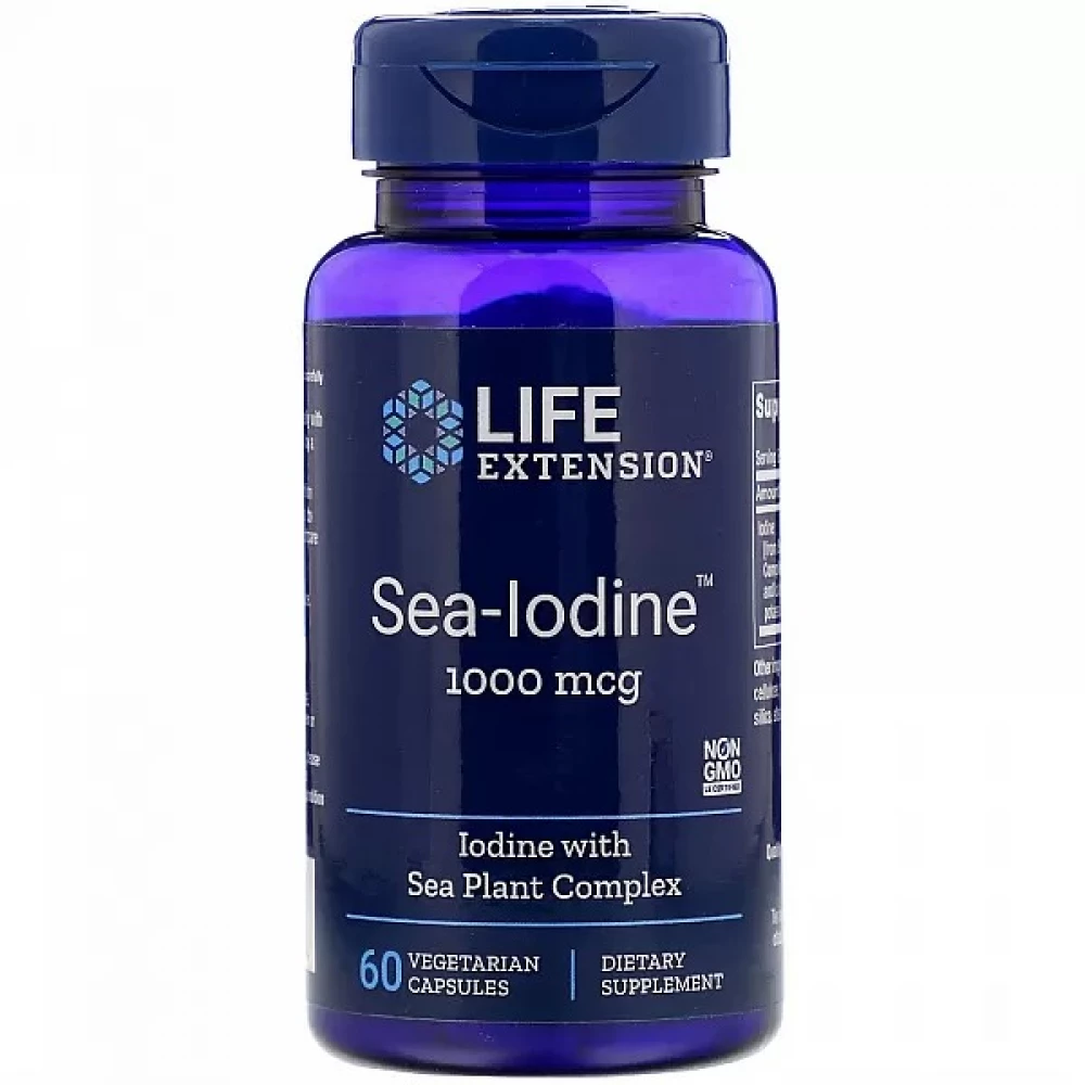 Йод Life Extension Sea-Iodine 1000mcg - 60 vcaps
