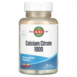Кальция цитрат KAL Calcium Citrate 1000mg - 90 tabs