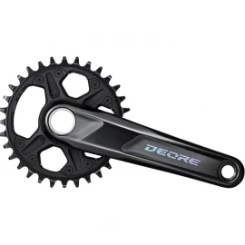 Шатуны Shimano FC-M6130-1 Deore, интегрированная ось, 175 мм 32 12-sp. CL-56,5 мм, без каретки