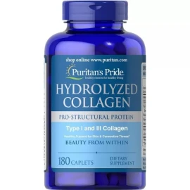 Колаген Puritans Pride Hydrolyzed Collagen 1000 mg - 180 caps