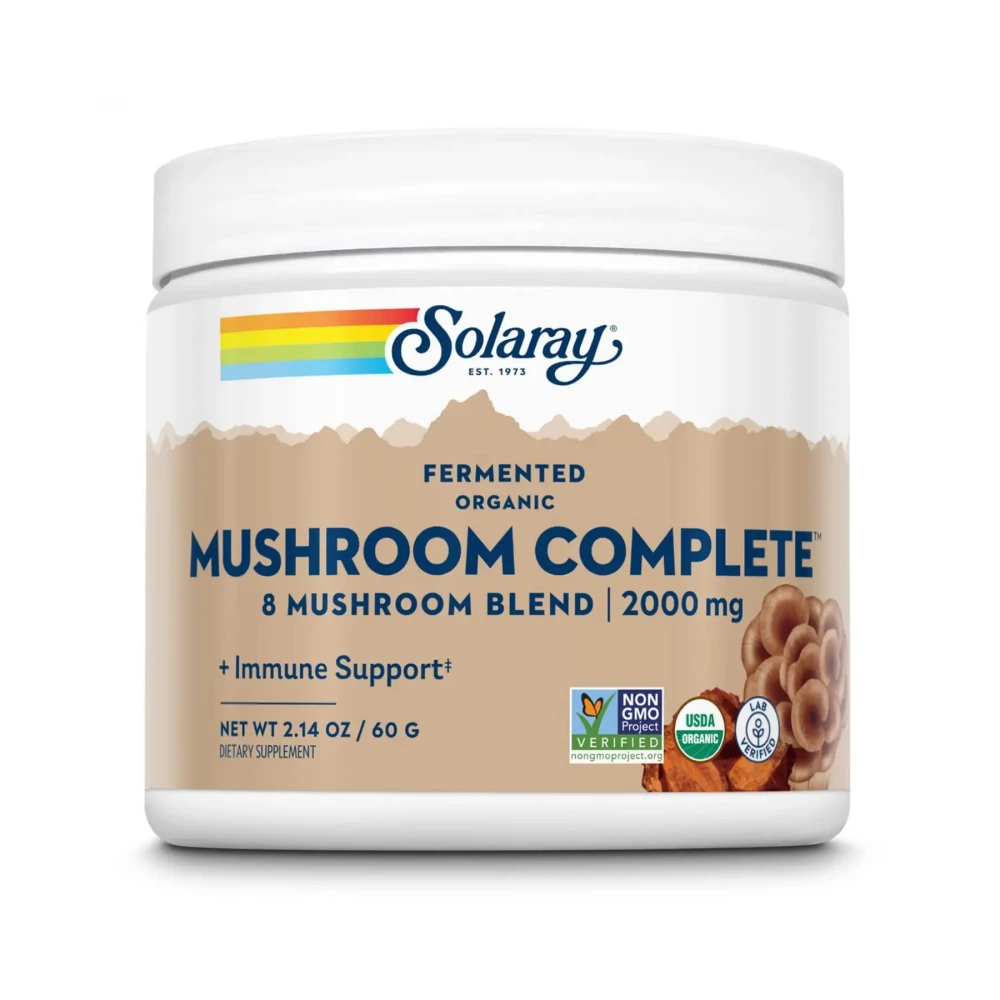 Комплекс грибний Solaray Organic Fermented Mushroom Complete 2000 mg - 60 g