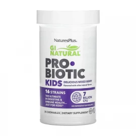 Пробіотик Nature's Plus Gi Natural Probiotic Kids - 30 chewables