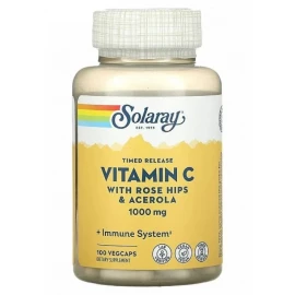 Вітамін C Solaray Vitamin C with Rose Hips & Acerola 1000mg - 100 vcaps