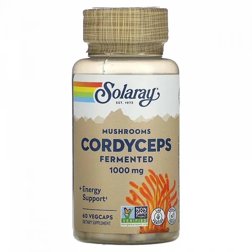 Кордицепс Solaray Cordyceps Mushroom Extract 1000 mg - 60 vcaps