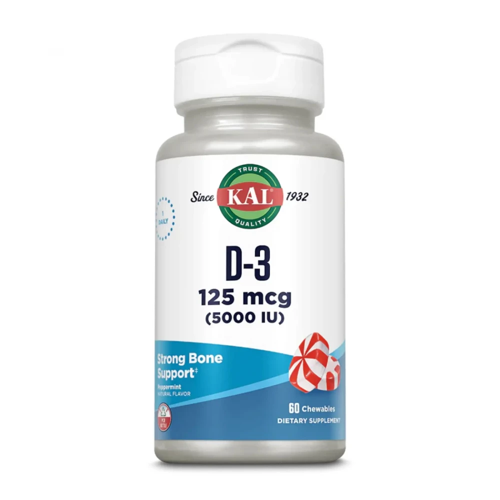 Вітаміни KAL D-3 5000 IU 125mcg - 60 chewables