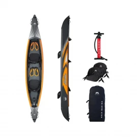 Каяк Aqua Marina Tomahawk 2-person DWF High-end kayak, High-back seats, Double action pump, Zip back